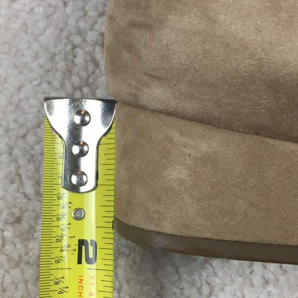 Franco Sarto Hartford Suede Kitten Heels Tan Size 9 - Picture 9 of 9